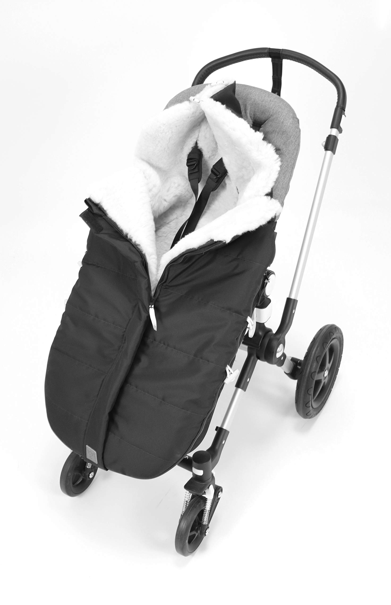 Kaiser 6540835 Allex, Lammfell Kinderwagen Fußsack, marrone