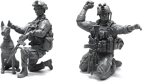 1/35 Kit de modelismo en resina de soldado comando americano (2 personas) piezas de modelismo en resina sin montar ni pintar (uQ9Y-3)