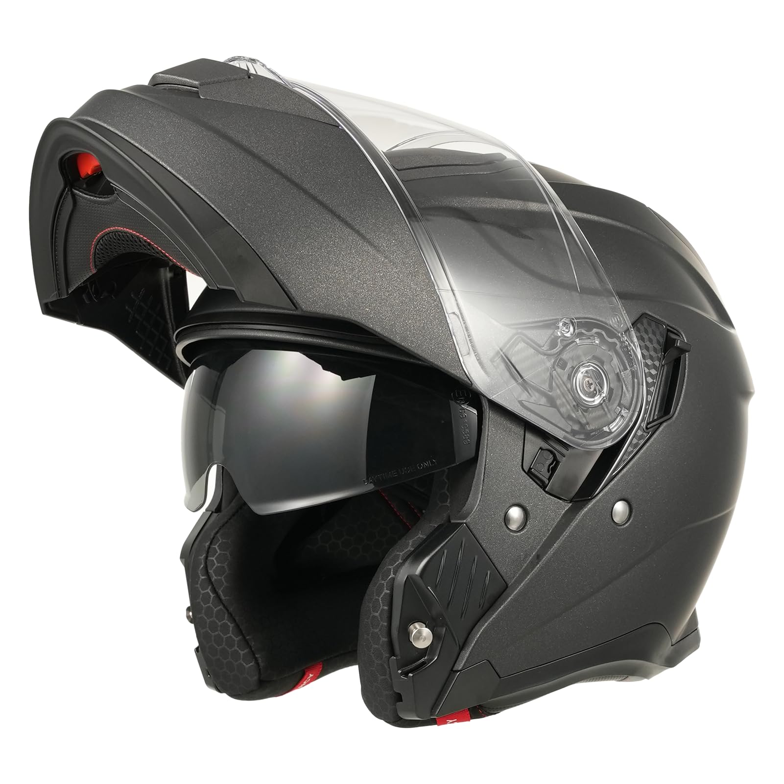 MY Motorrad Klapphelm Integralhelm 935 ,ECE 22.06 Zertifiziert Modular Helm mit Doppelvisier für Damen Herren