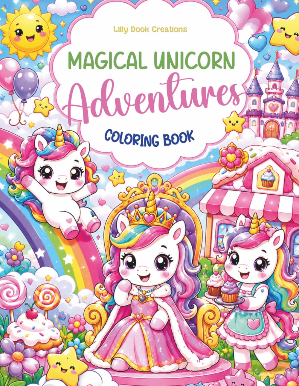 Magical Unicorn Adventures Coloring Book