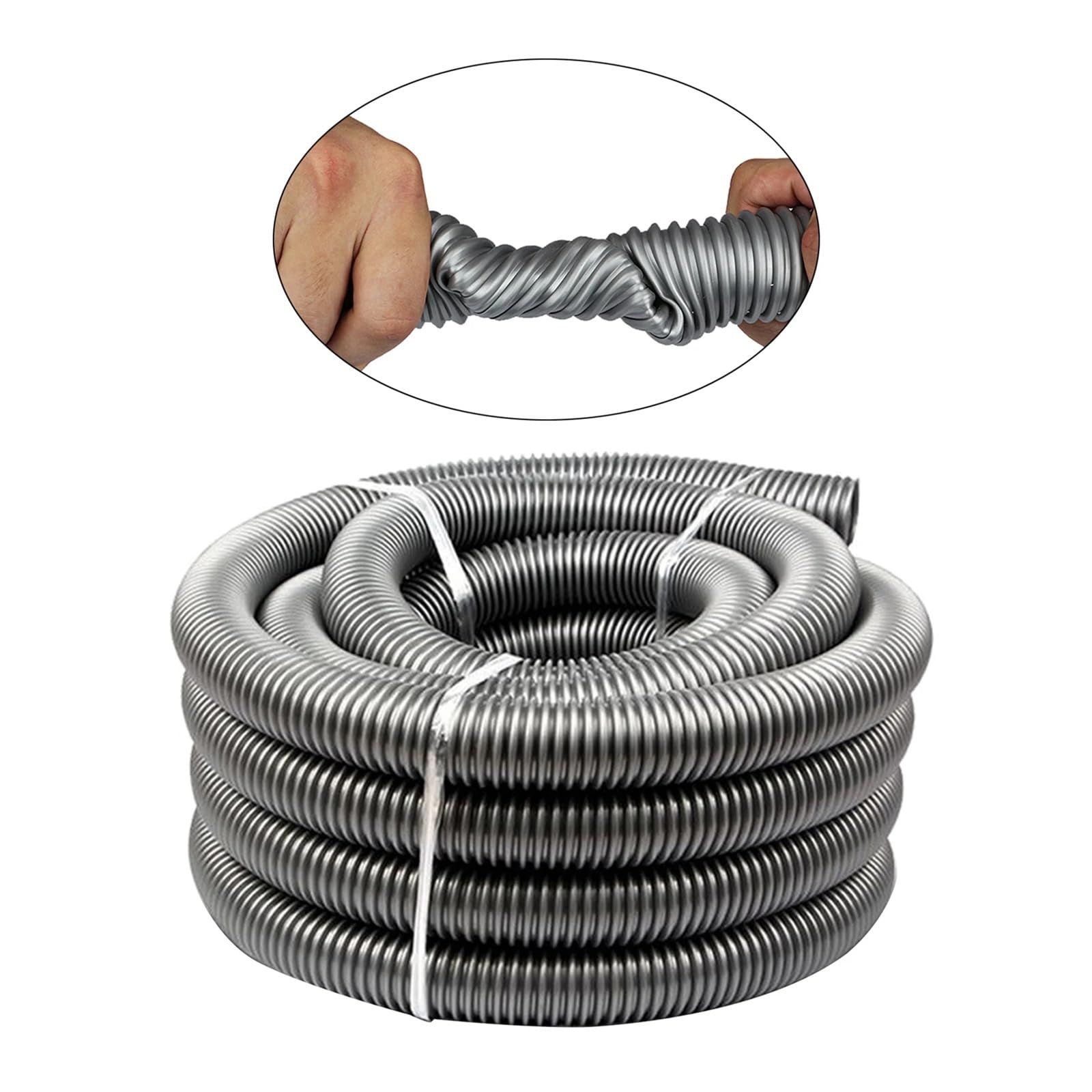 3M 4M 5M Extra Langer Staubsaugerschlauch 32MM Staubsaugerteile(Gray 4m)
