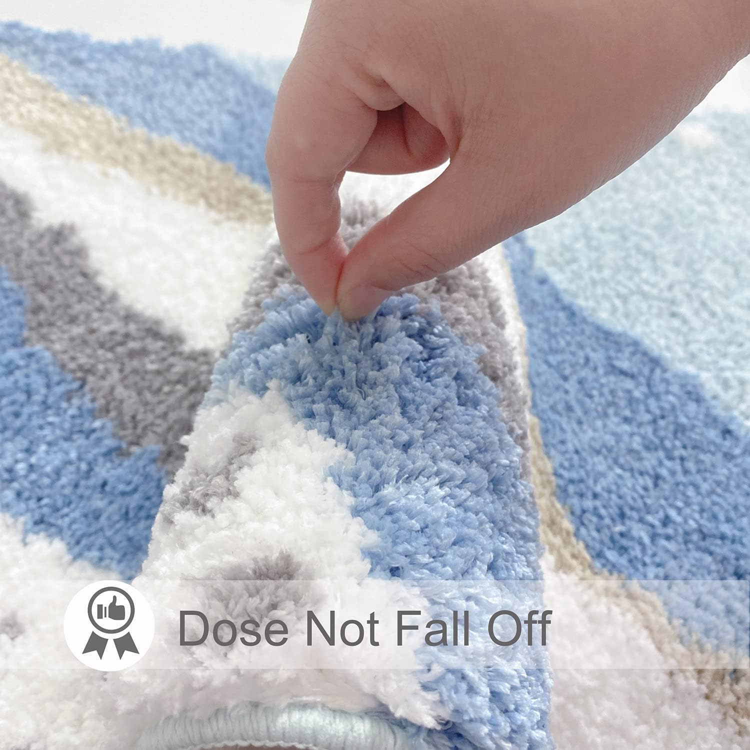 KAYBTNT Tapis de Douche Angle, 100 x 45 cm Tapis de Bain Antiderapant Absorbant, Tapis Salle de Bain Lavage en Machine, Tapis de Douche Demi-Rond pour Zone Humide,Style e