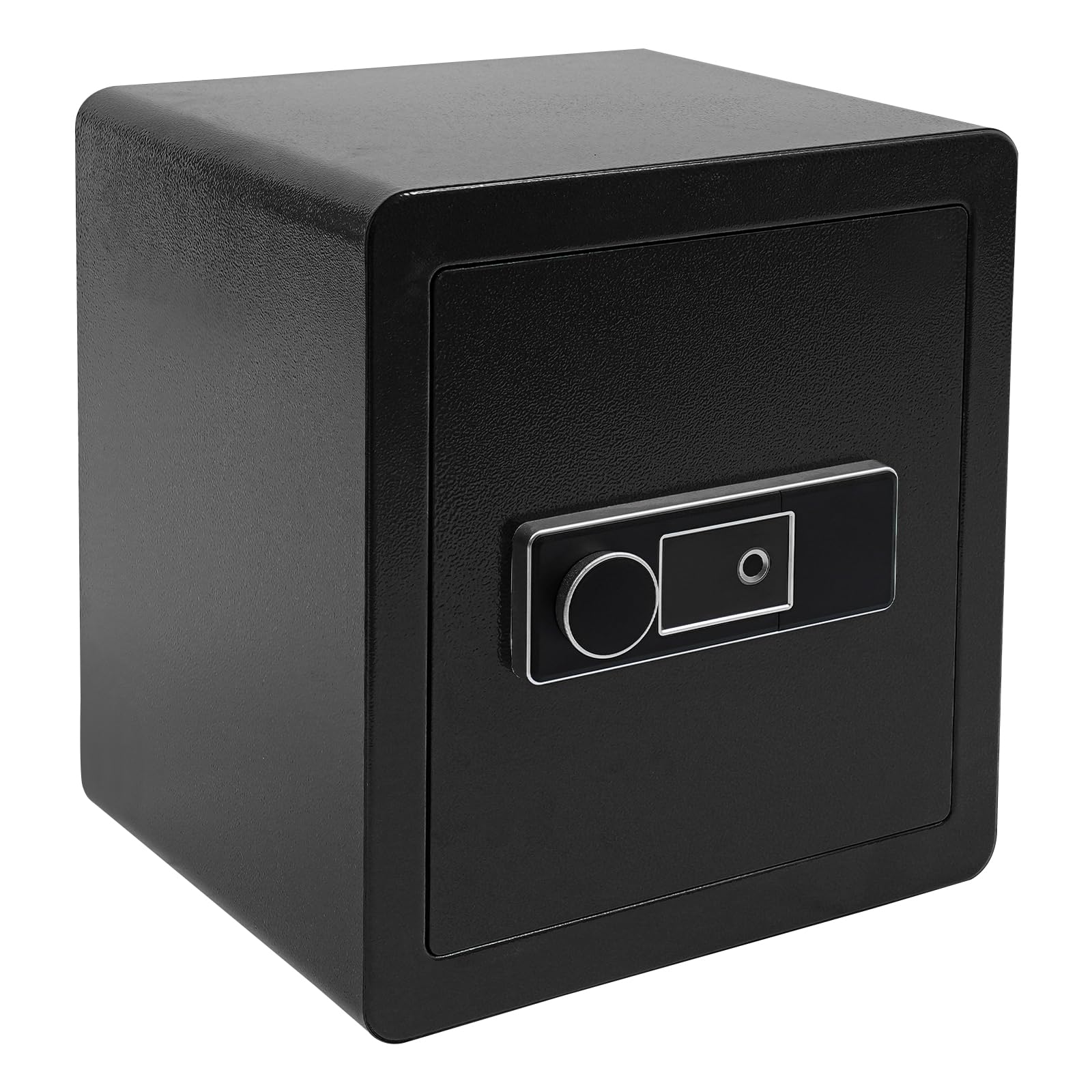 Schwarz Safe Tresor für Zuhause, Sicher mit Fingerabdruckschloss, Sicherheitssafe für Bargeld und Wertsachen, für Familien, Schlafzimmer, Klassenzimmer, Büros 36 * 31.5 * 40cm