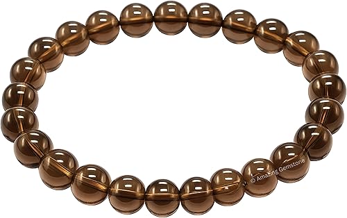 Miniatura 227 de Amazing Gemstone Pulsera de cristal para mujeres y hombres, pulsera de cristal curativo de protección, pulsera elástica con cuentas de piedras