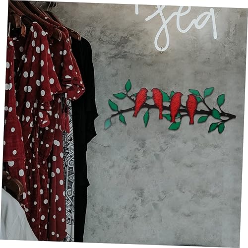 Miniatura 5 de RORPOIR Silueta de hierro forjado pájaro al aire libre colgante decoración de pared decoración de valla de metal pájaros arte de pared animales