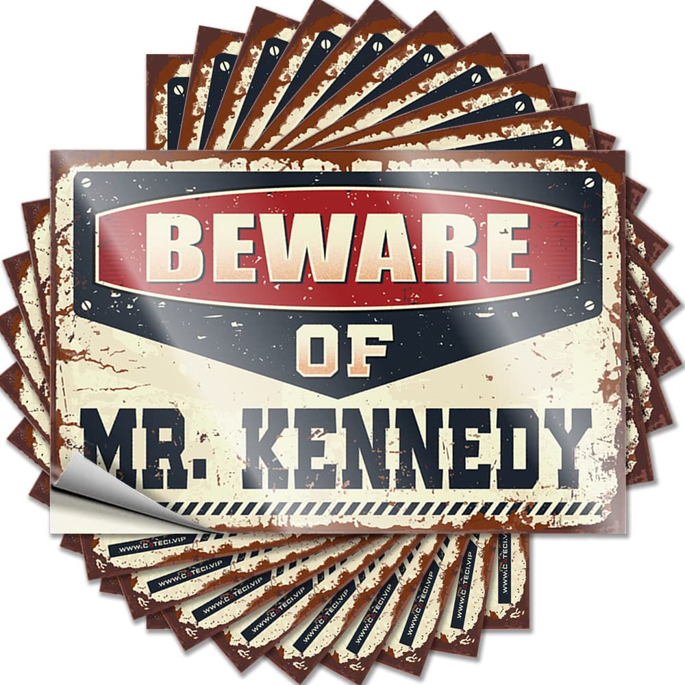 Decals Hat Cheap Beware of Mr. Kennedy for Adulting - Stuff for Room Easy Peel Removable(12X18CM)