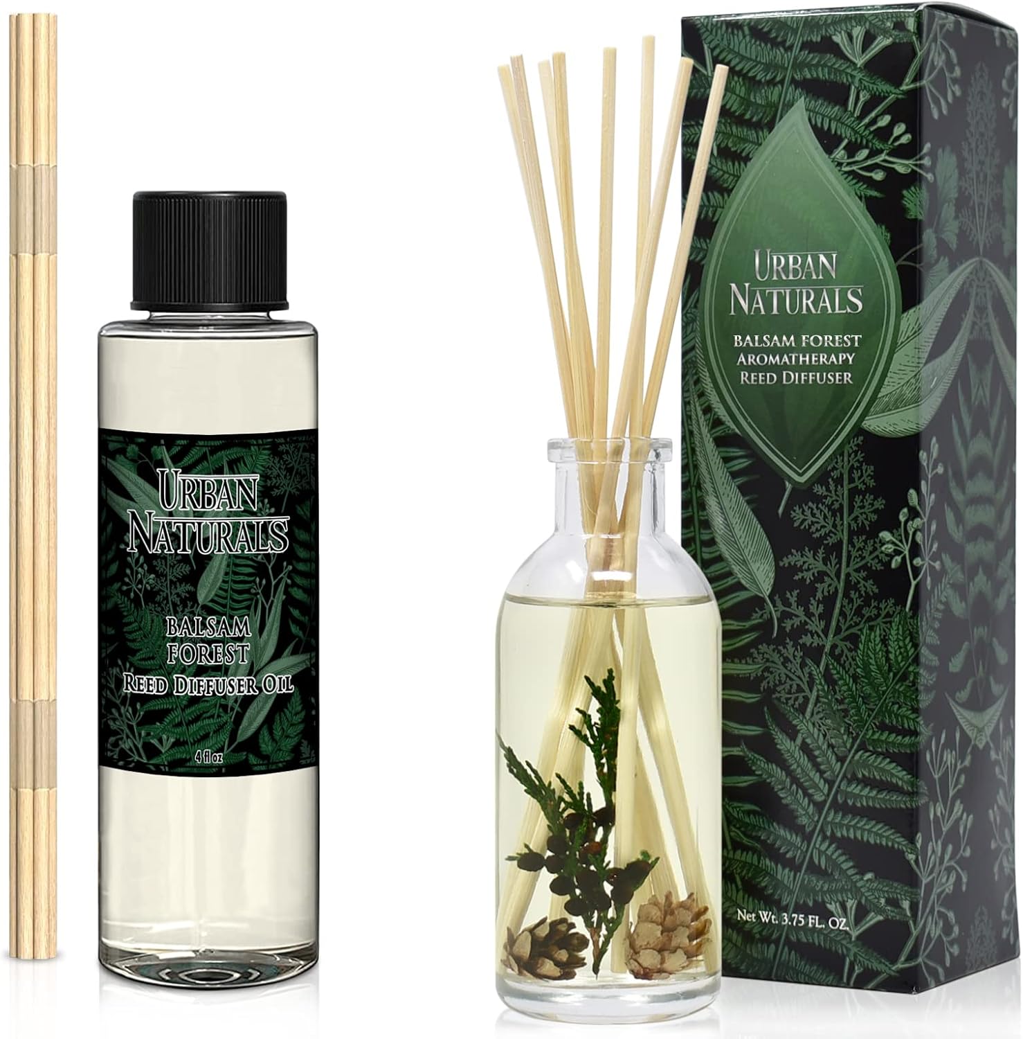 Urban Naturals Balsam Forest Reed Diffuser & Refill Oil