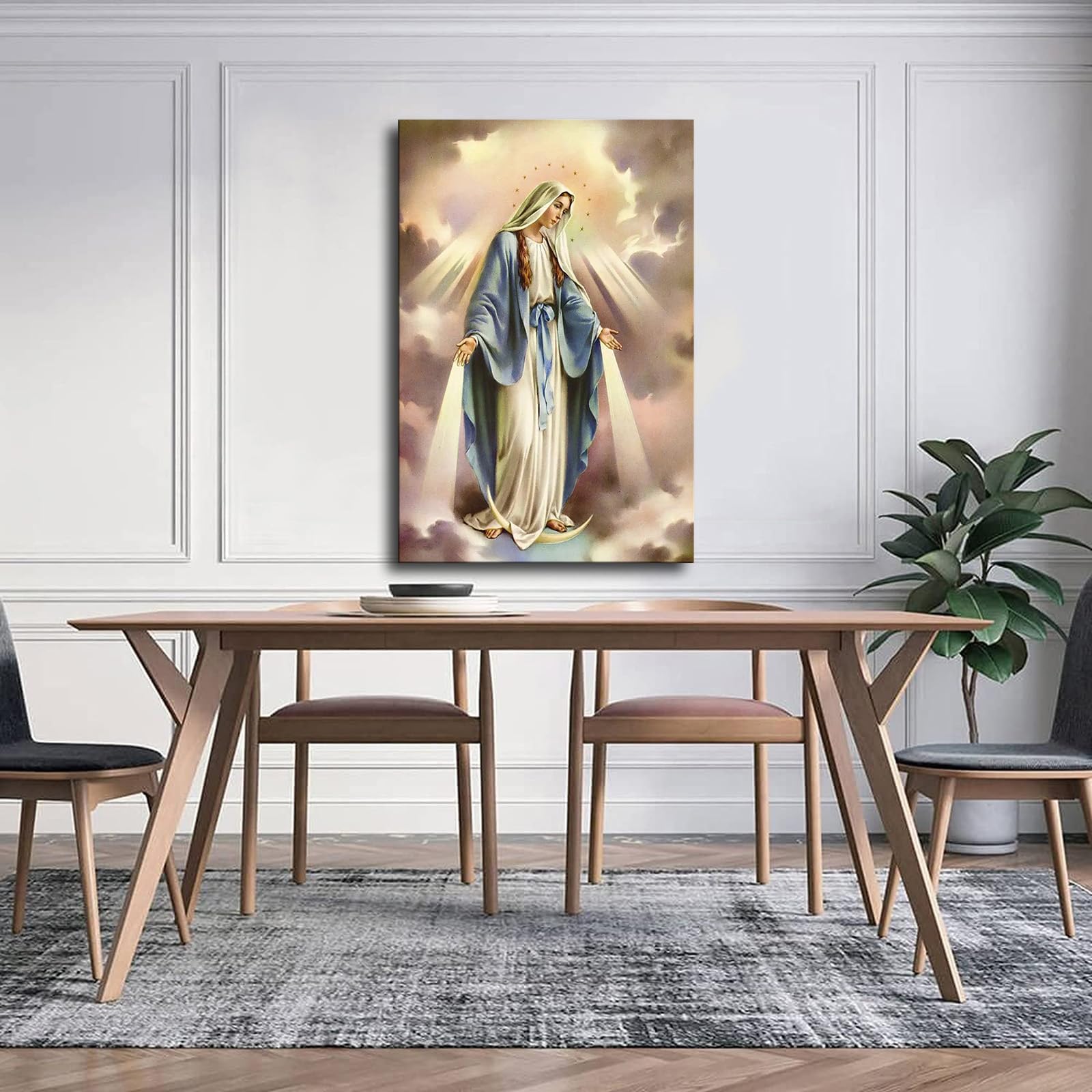 Blessed Virgin Mary Poster Mother Mary Poster Picture HD Canvas