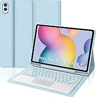 Vista 11 de for Samsung Galaxy Tab S11 Ultra 14.6 inch Keyboard Case, 7 Colors Backlit, Multi-Gesture Smart Touchpad, Detachable Bluetooth Wireless Trackpad