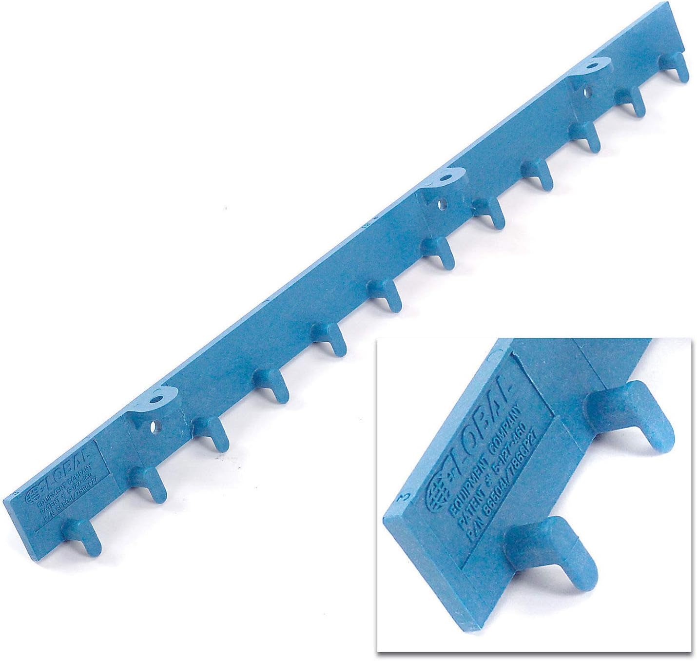 Global Industrial Standard Strip Curtain Door Mounting Bracket Kit, 6'L - (3) 2' Sections