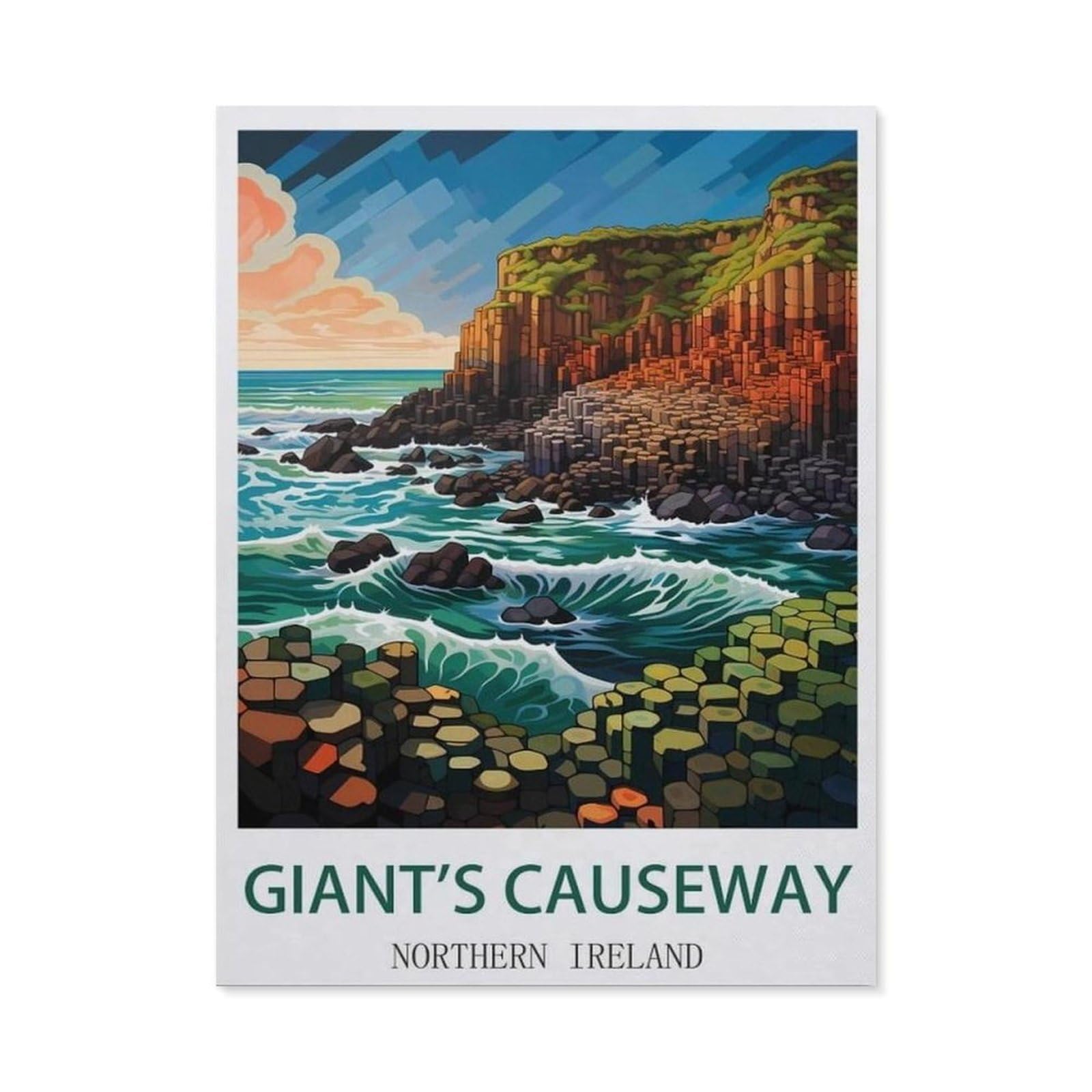Funny Bathroom Wall Decor Signs，Giant's Causeway Northern Ireland
