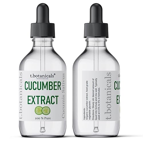 Miniatura 6 de t.botanicals Pure Pepino Extract Liquid Gliccerita sin alcohol para mascarilla de lavado facial, formulaciones cosméticas corporales y crema para el