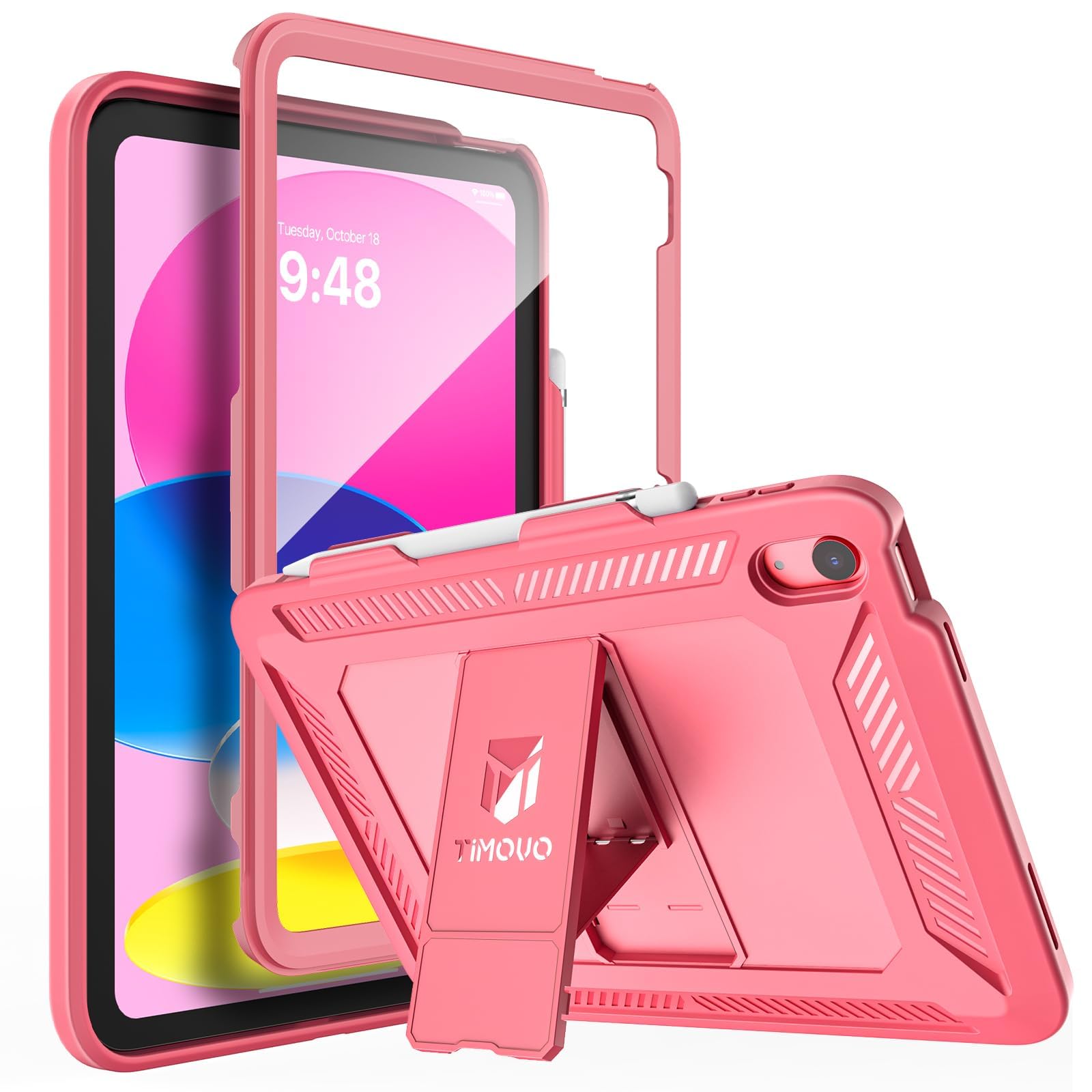 TiMOVO Case for iPad A16 11th Generation 11 Inch 2025 iPad 10th Generation Case 2022 with Screen Protector