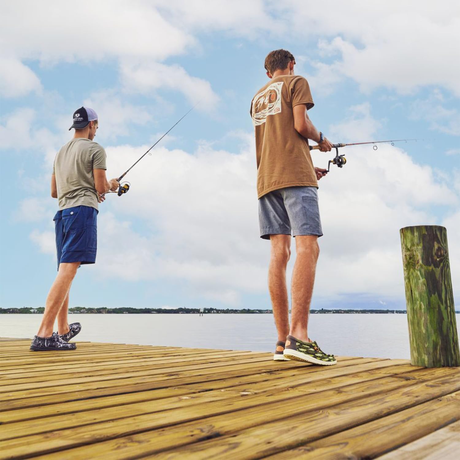 Hey Dude Men's Wally Fish Camo | Men's Shoes | Men Slip-on Loafers | Comfortable & Light-Weight - Image 5