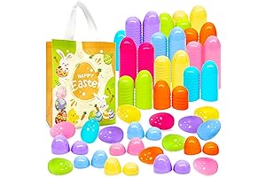 Fun 72Pcs 3.15inch Colorful Easter Recycled Plastic Eggs for Kids