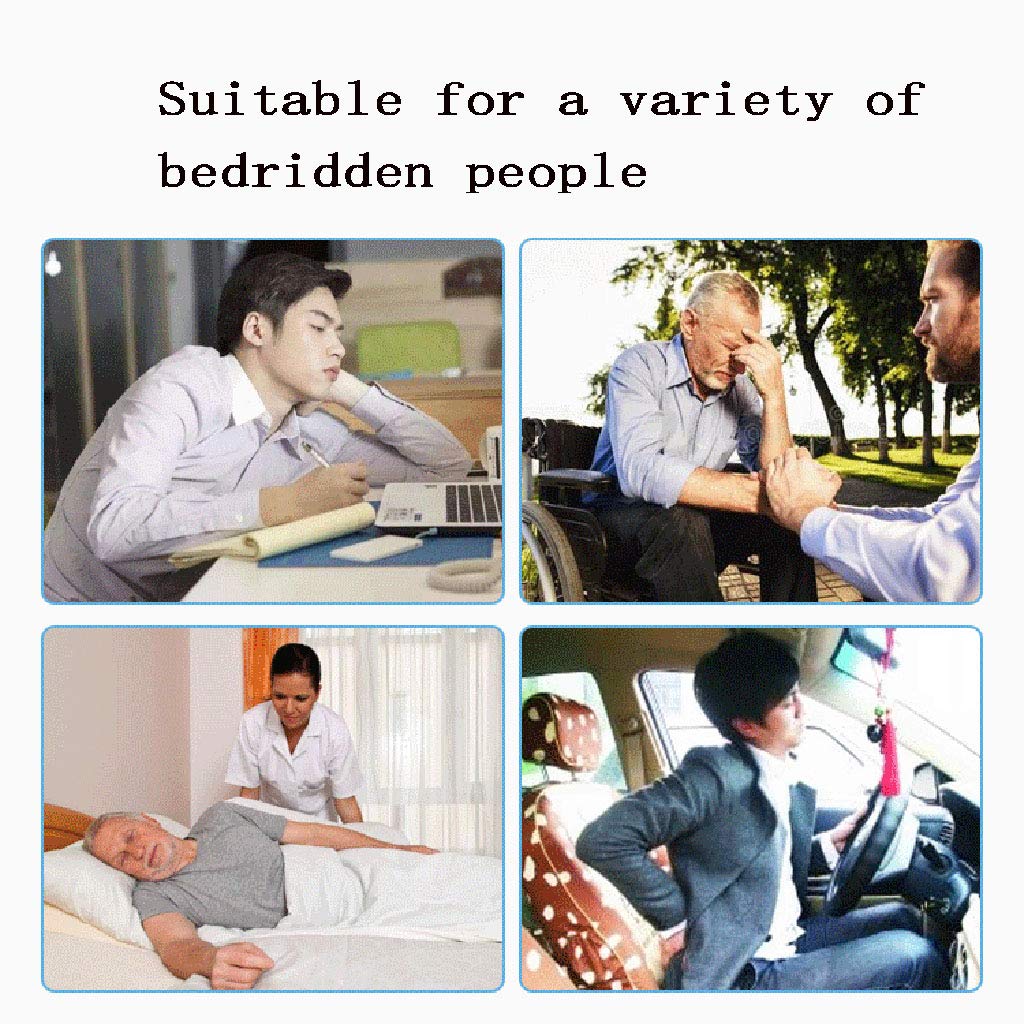Cojín inflable de aire antiescaras, asiento ortopédico portátil para silla de ruedas de decúbito, asiento de aire para ciática, hemorroides, coxis, alivio del dolor de espalda para asiento de automóv