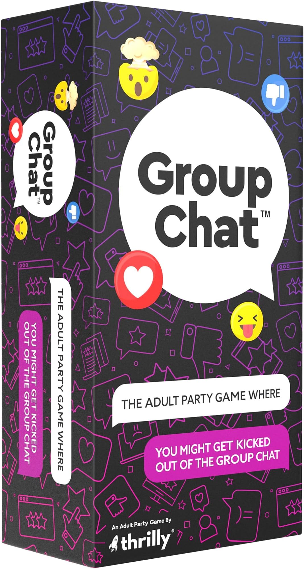 Group Chat Hilarious Text Message Party Game for Adults, Build Group Text Threads with 400 Cards & Voting Tokens, Fun Party Game for Adult Game Nights, Funny Gift for Adults Ages 17+