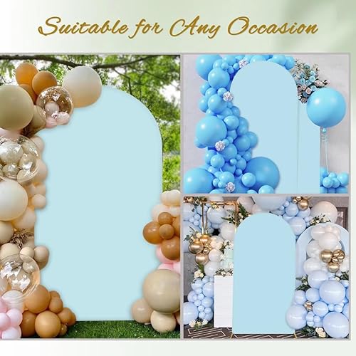 Miniatura 9 de Cubierta de fondo de arco de elastano, cubierta de arco de Chiara, cubierta de arco de boda de 2 lados para boda, ceremonia, fiesta de cumpleaños,