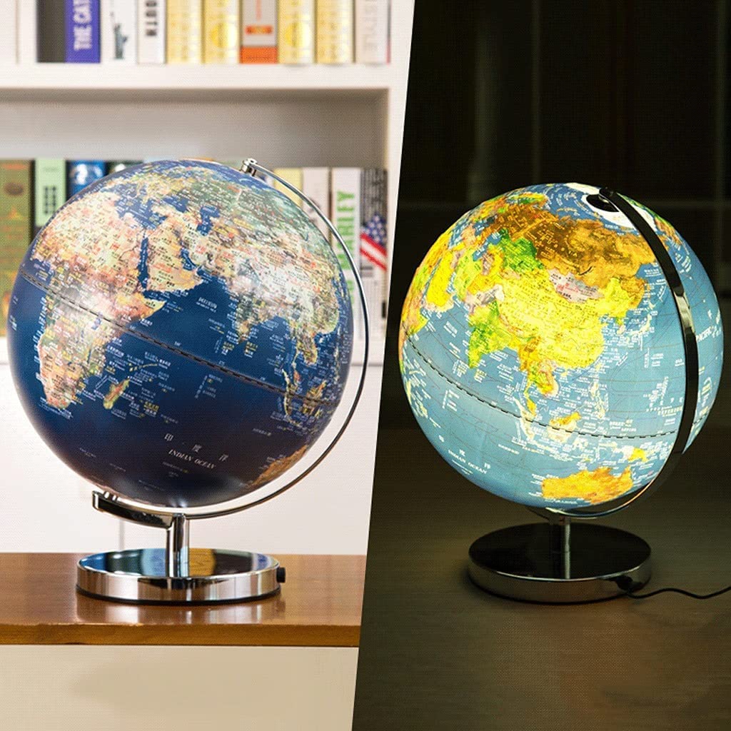 Globo terrestre, Globo Illuminato A LED Desktop Education Terra(12in a)