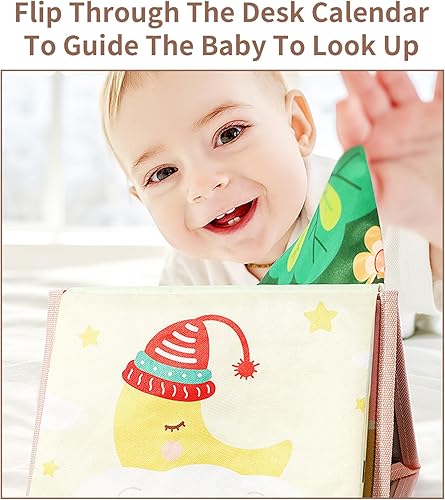 Miniatura 5 de Lizbin Juguetes de espejo para bebé, juguetes para recién nacidos, juguetes infantiles de alto contraste, desarrollo cerebral con libro de tela