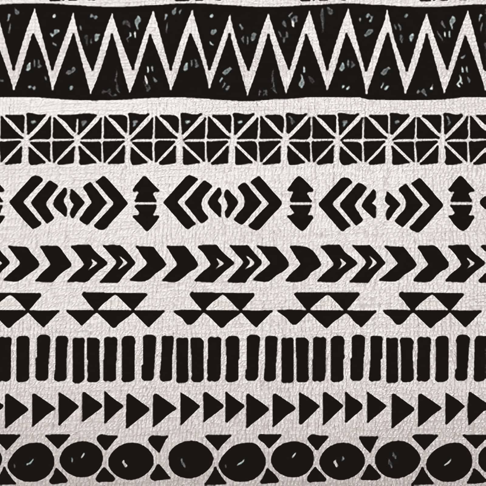 Daesar Kocyki polarowe Queen koc flanelowy łóżko etniczny czarno-biały geometryczny wzór koc na zewnątrz biały czarny, 182 x 233 cm