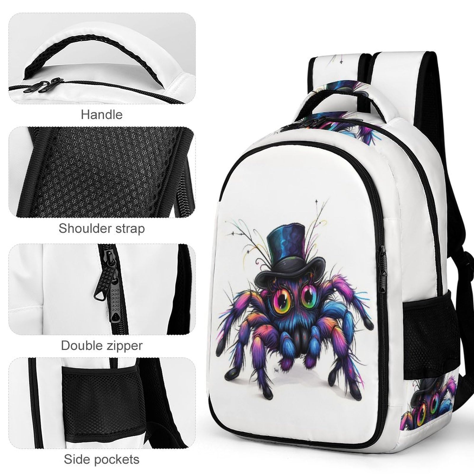 Sac À Dos Butterfly Scolaire Garçons Adolescents Grands Sacs D'école Insect Theme Filles Cartables Enfants Sacs À Dos Impression Sacs D'école Pour 8-15 Ans