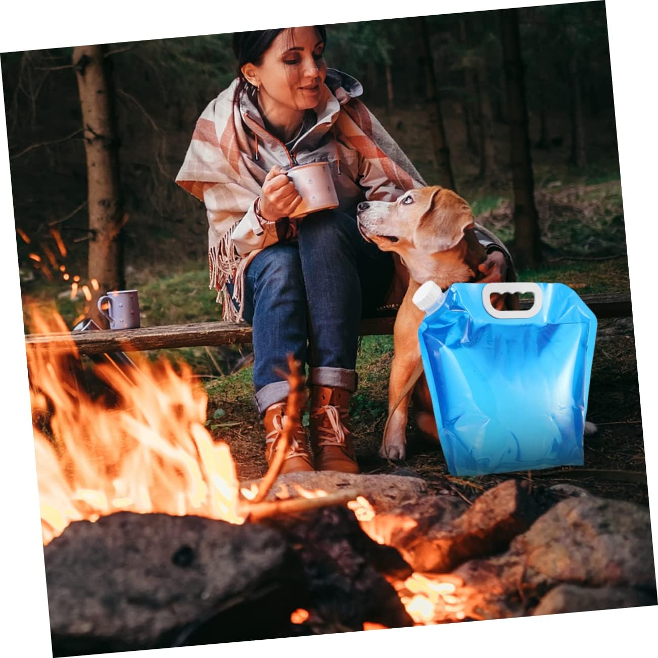 SUPVOX 2pcs Material Water Storage Bag Large for Outdoor Camping Hiking Water Containers