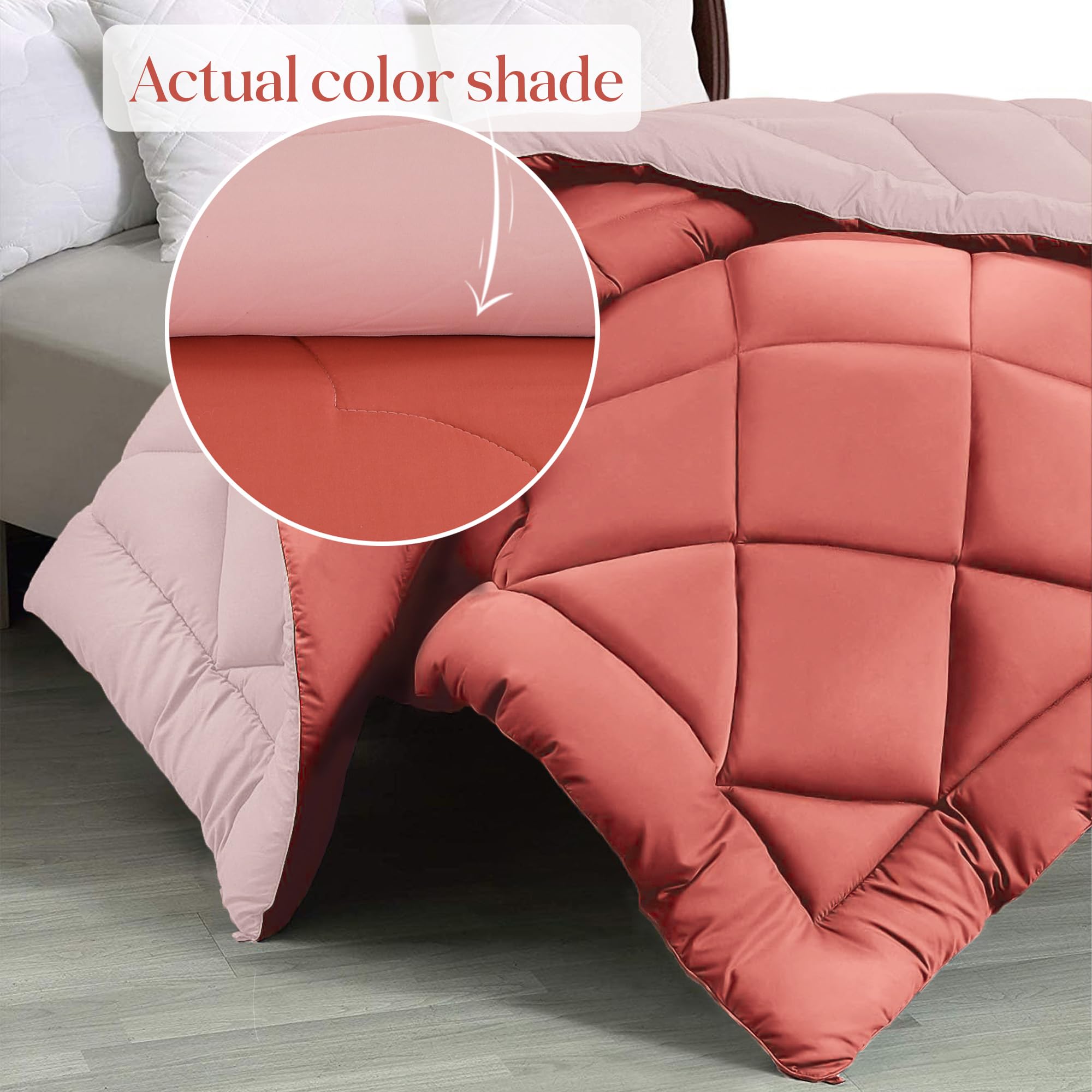 FRESH FROM LOOM King Size Reversible Comforter - All Seasons -7