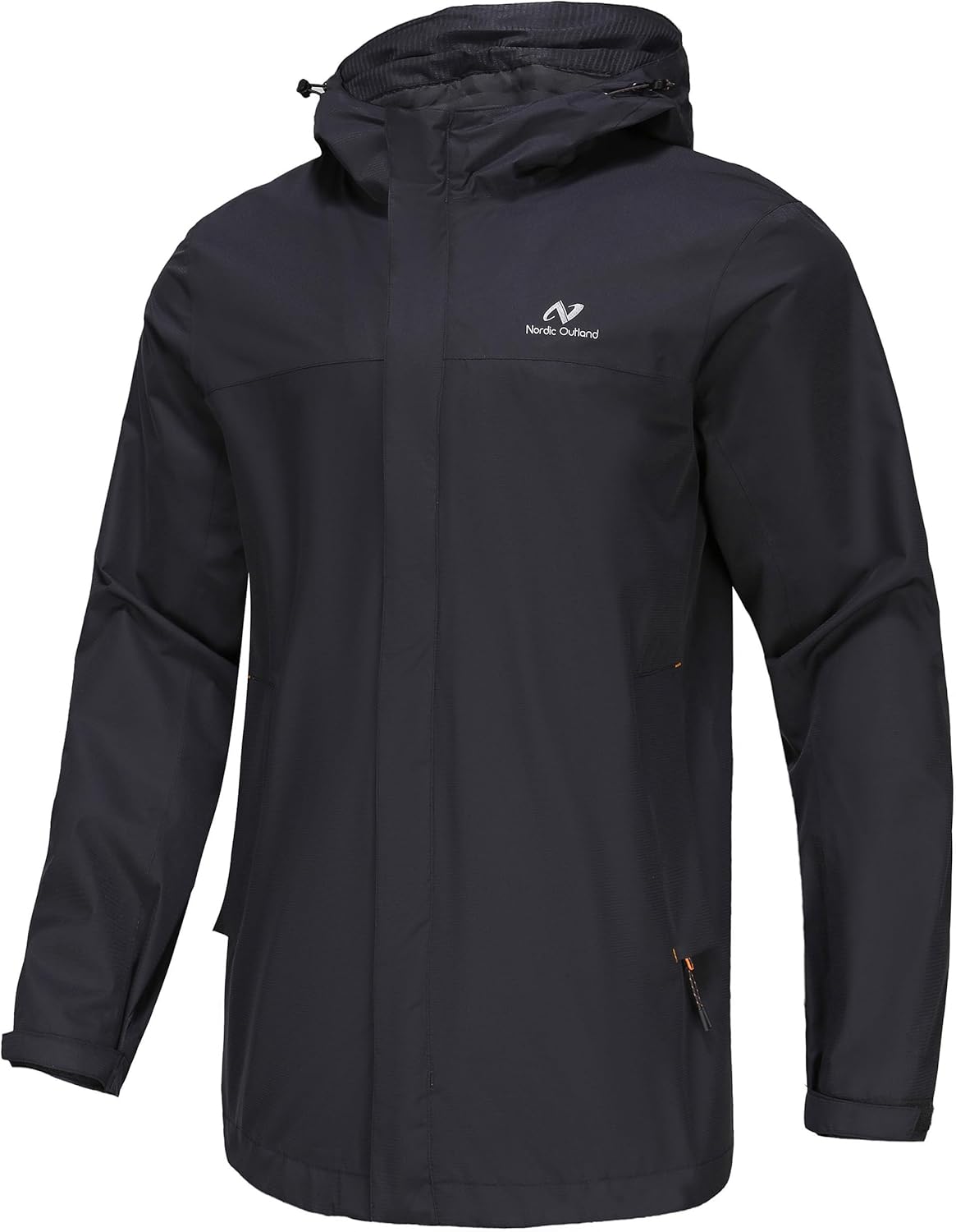 Mens Ultra Lightweight Hooded Waterproof Rain Jacket Breathable Raincoat Shell for Hiking fishing walking dogs