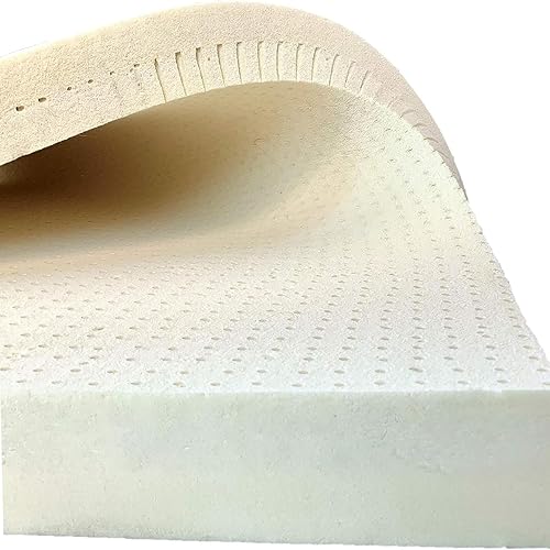 Miniatura 9 de OrganicTextiles Cubrecolchón de látex orgánico (tamaño individual XL, 3 pulgadas). Zona dual lado suave y lado firme certificado GOTS & GOLS con