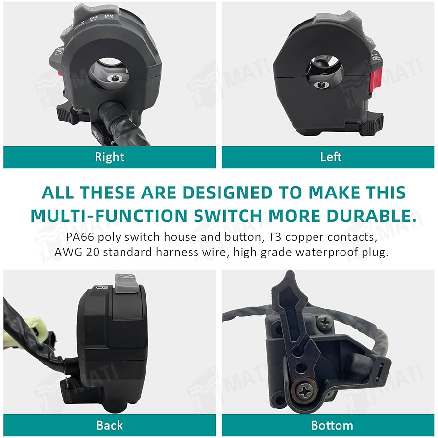 かっつん M MATI Start Stop Headlight Switch & Ignition Key Switch for