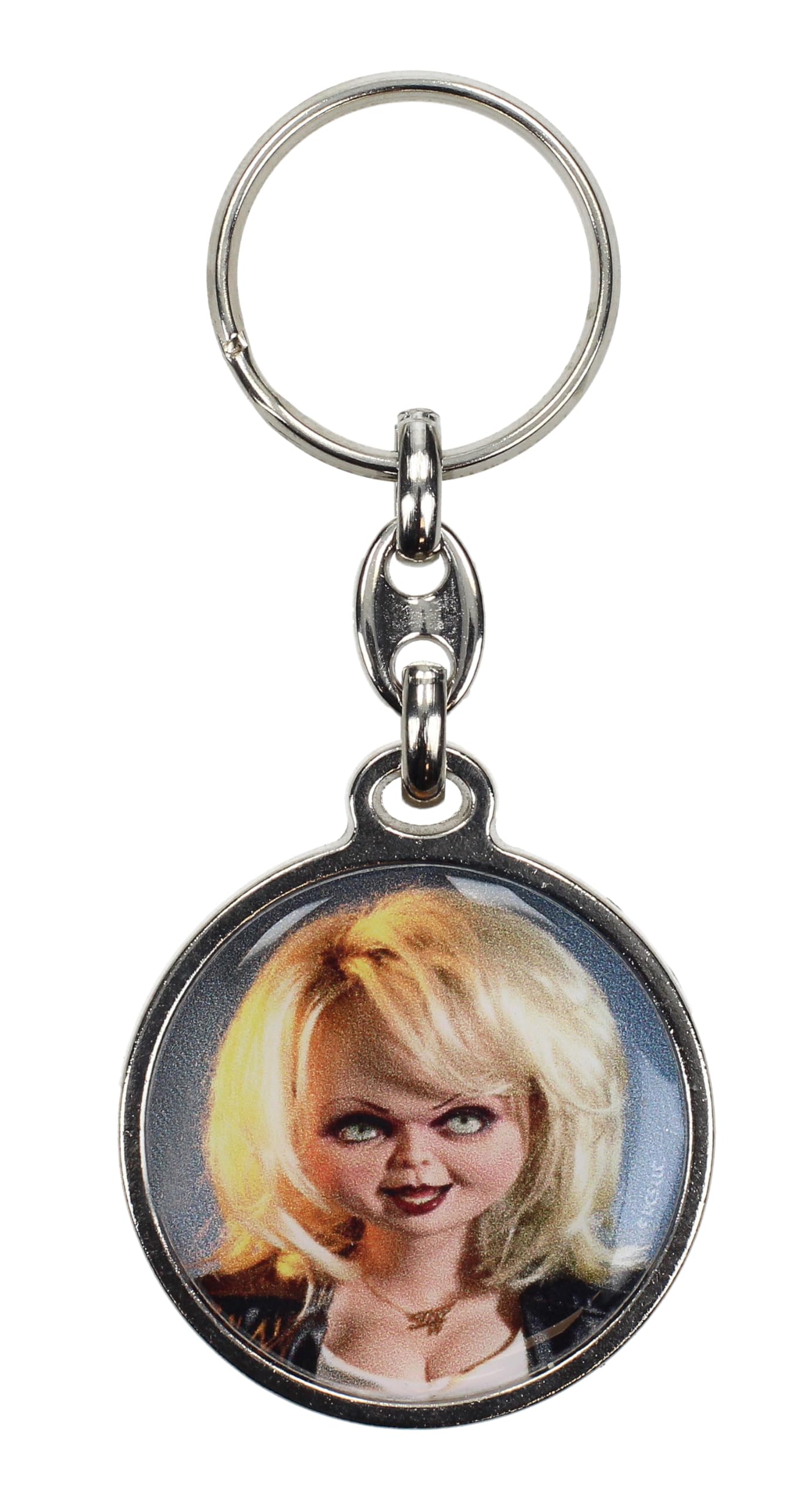 SD TOYS - Tiffany key ring round metal chucky, multicoloured, S
