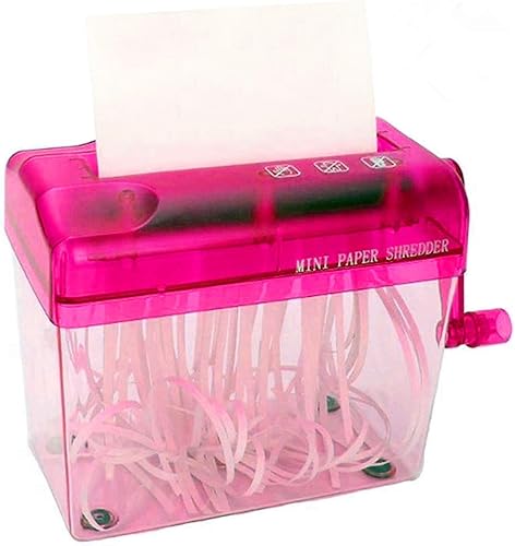 SENREAL máquina portátil pequeña de mano para cortar de papel A6 herramienta de corte de papel de escritorio papelería Rojo