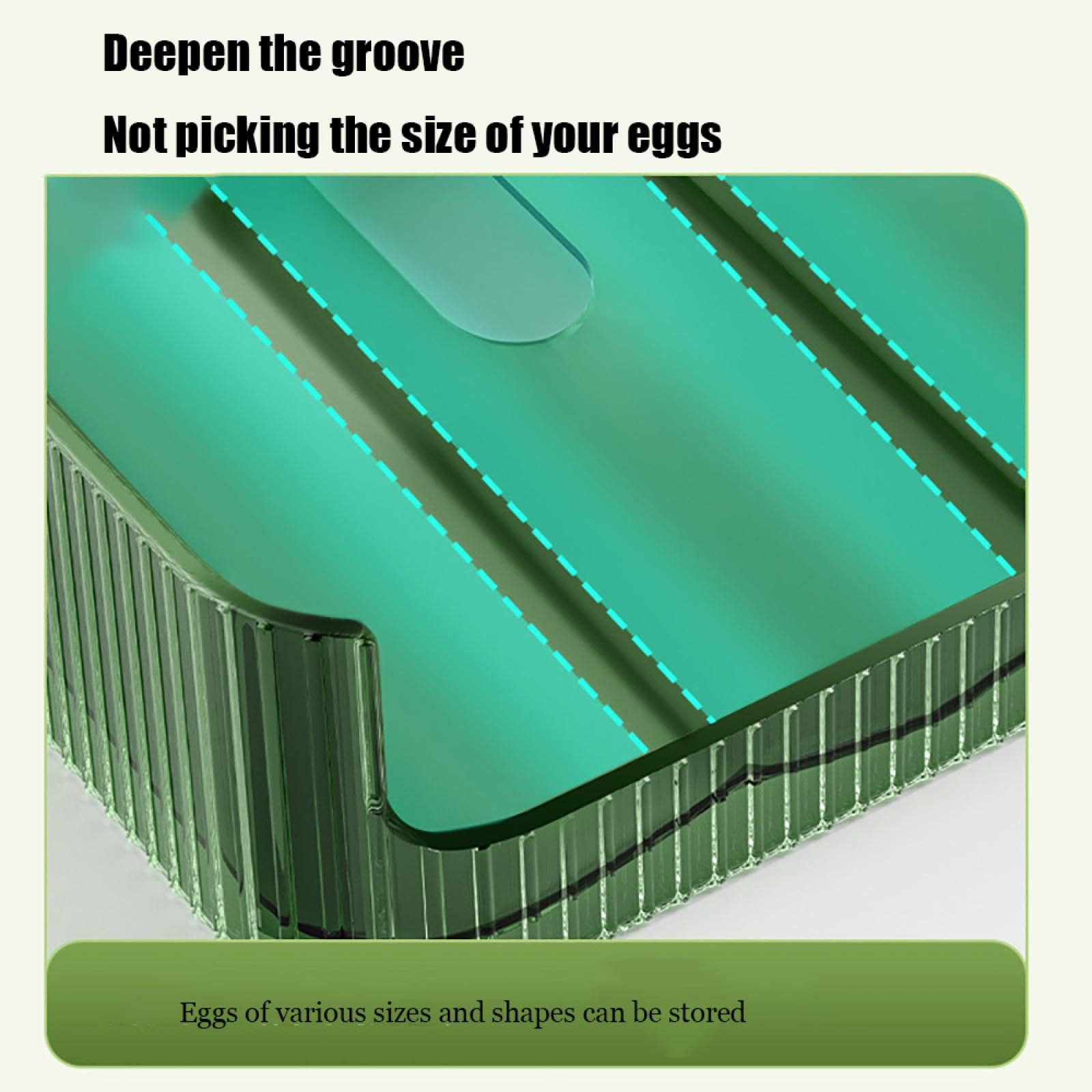 Caja de Almacenamiento de Huevos de Doble Capa,Soporte para Huevos para refrigerador,Almacenamiento de Huevos para encimera,Organizador de Huevos,Dispensador de Huevos para refrigerador