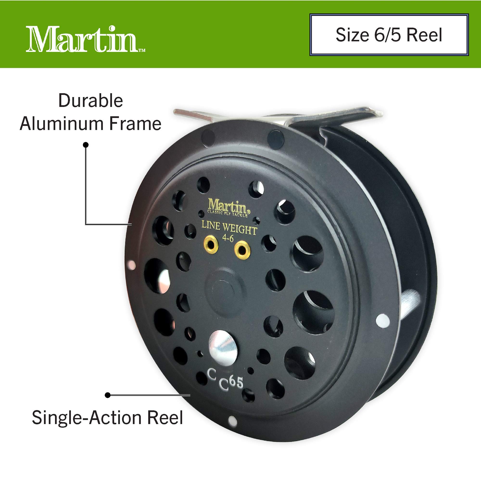 Amazon | CADDIS CREEK 65 COMBO W/9FT 5/6 FLY ROD | Martin Fly