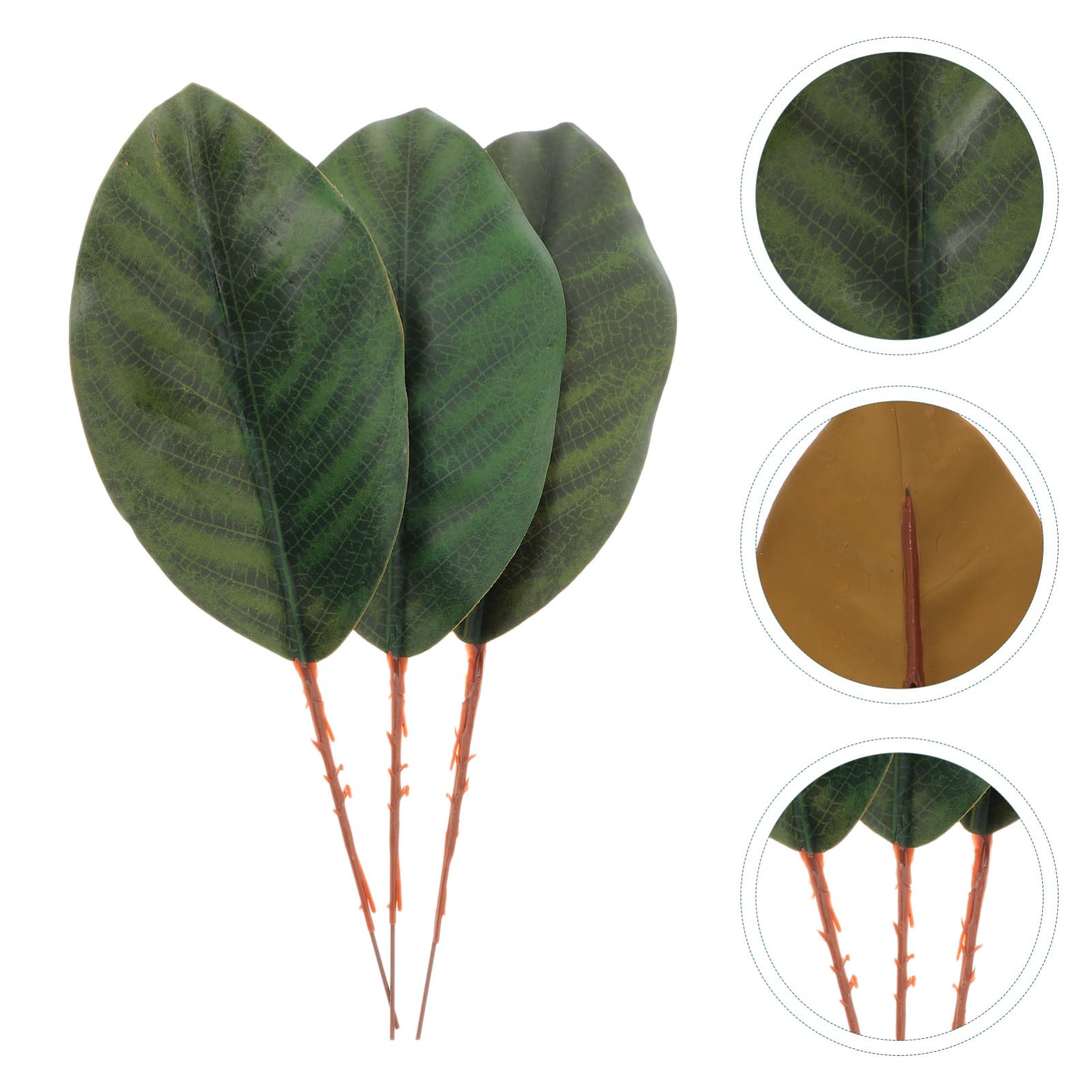 ABOOFAN 3 Set Di Foglie Di Magnolia Finte Realistiche Tessuto Artificiale Decorazioni Per La Casa Forniture Artigianali Allingrosso 30 Pezzi*3