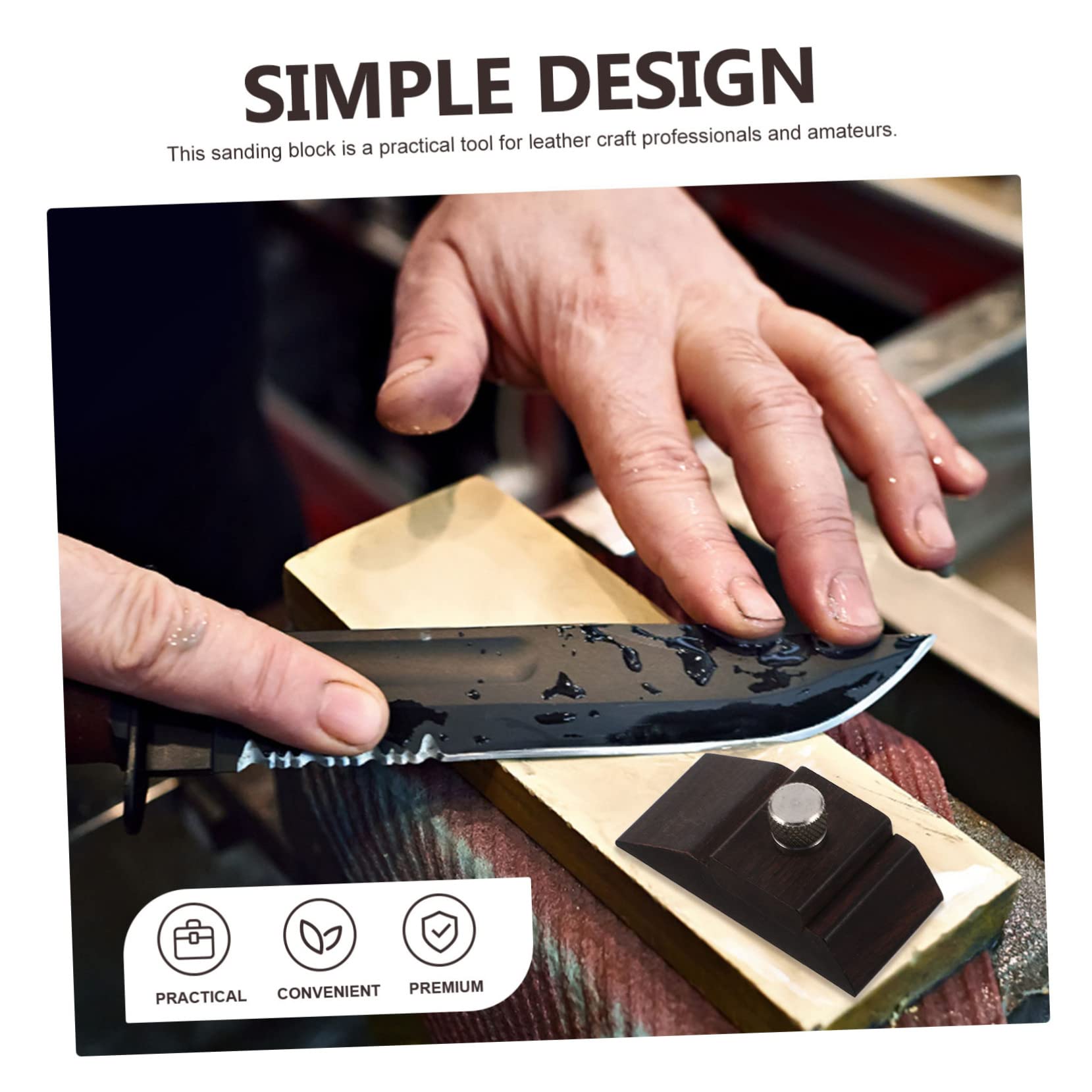jojofuny 4pezzi Blocco Di Levigatura Manuale Legno Strumento Versatile Per Finitura e Lucidatura Per Lavorazioni Legno e Cartongesso Design Con Vite Per Abrasiva Senza Pieghe