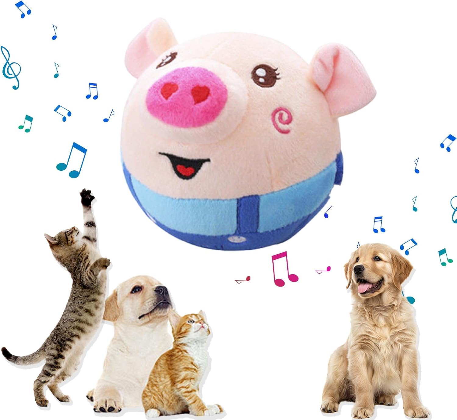 Pet Supplies streams Interactive Dog Toy Squeaky Mobile Dog Ball Toy