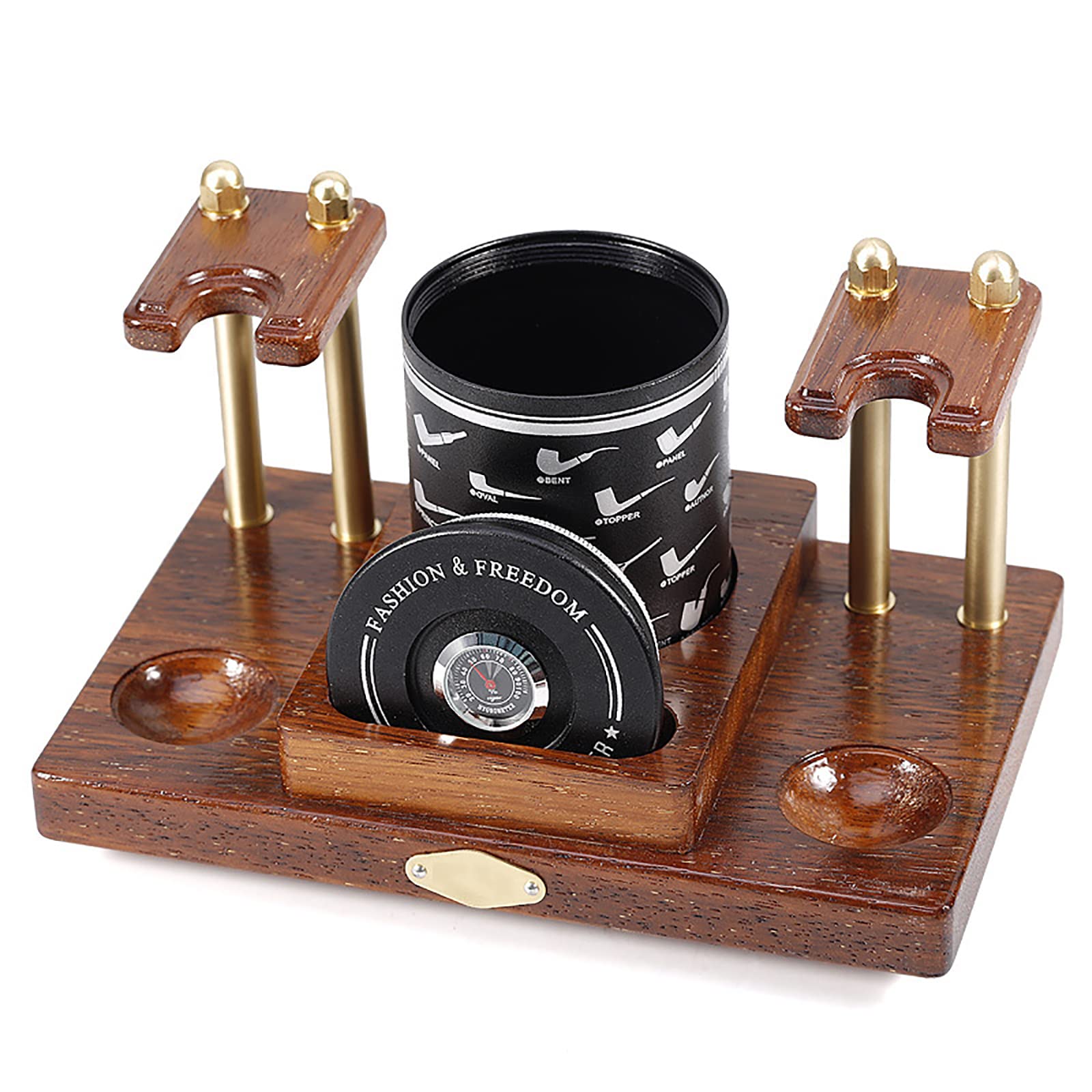 Buy Wooden Pipe Stand, Pipe Stand with Jar Cigar Storage Jar with