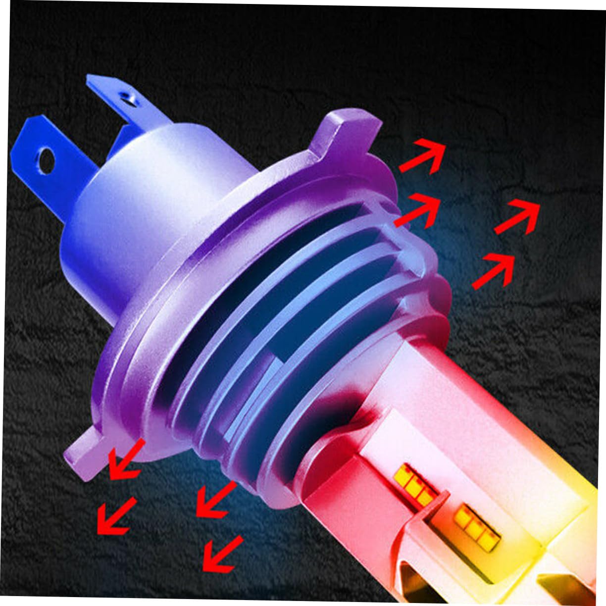 2 pièces LED Ampoules LED Voiture Phare Puissant Lumineux pour Feux Croisement et Route Homologué