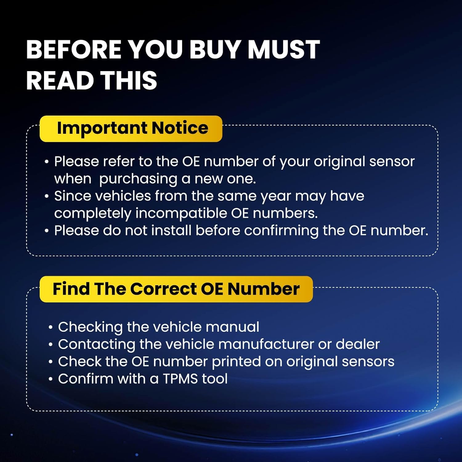 Pre-Programmed TPMS Sensor,315Mhz Tire Pressure Monitoring Sensor Compatible with:Ford F150,F-150 15-20/Escape20-24/Ranger19-21/Fusion16-21/Mustang15-23 Replace# F2GZ-1A189-A/GL3T-1A180-GB(Set of 4)