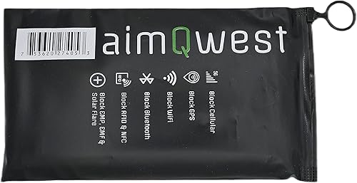Miniatura 4 de Faraday Shield - Funda de fibra de carbono de 8 x 4 pulgadas para bloqueo de EMP, RFID y señales, máxima privacidad y seguridad