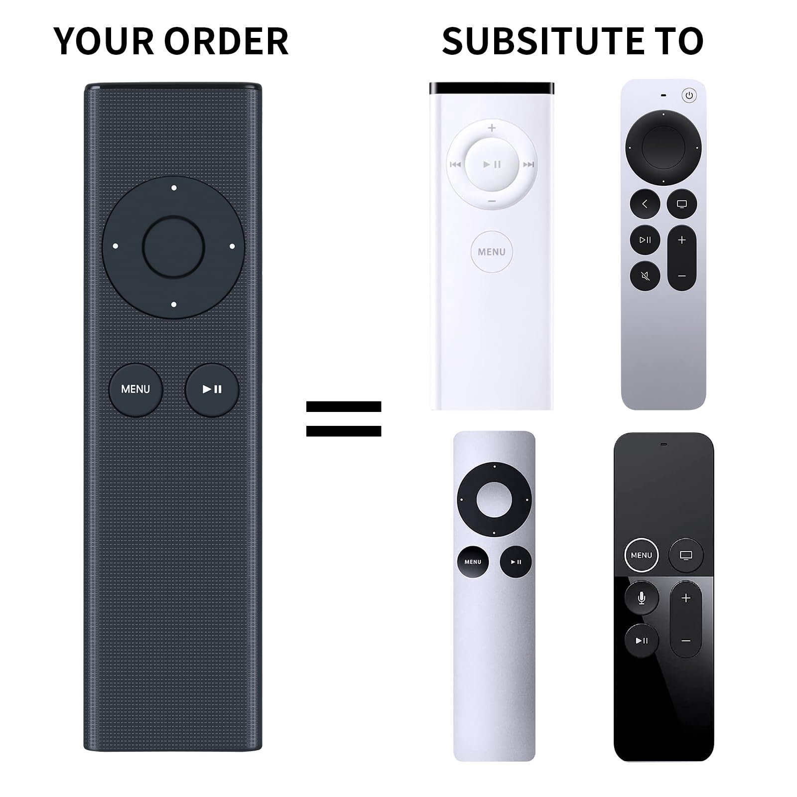 TCNOUMT Universal IR Remote Control MC377LL/A Replacement Compatible for Apple TV 4K Apple 2/3 TV Box Mac, MacBook, iPhone - Image 2