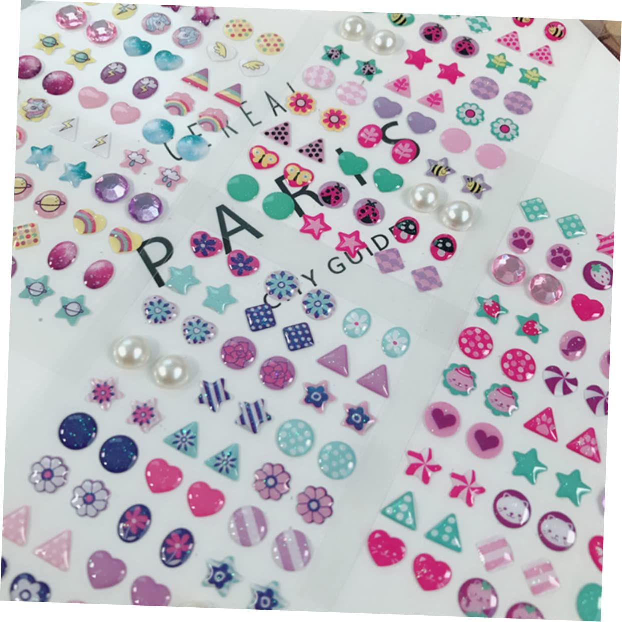 minkissy 18fogli Adesivi Per Unghiper Ragazzo Ragazza Di Stickers Decorativi Stile Mix Per Creazioni Facili Da Applicare Per Nail Art Unica e Colorata
