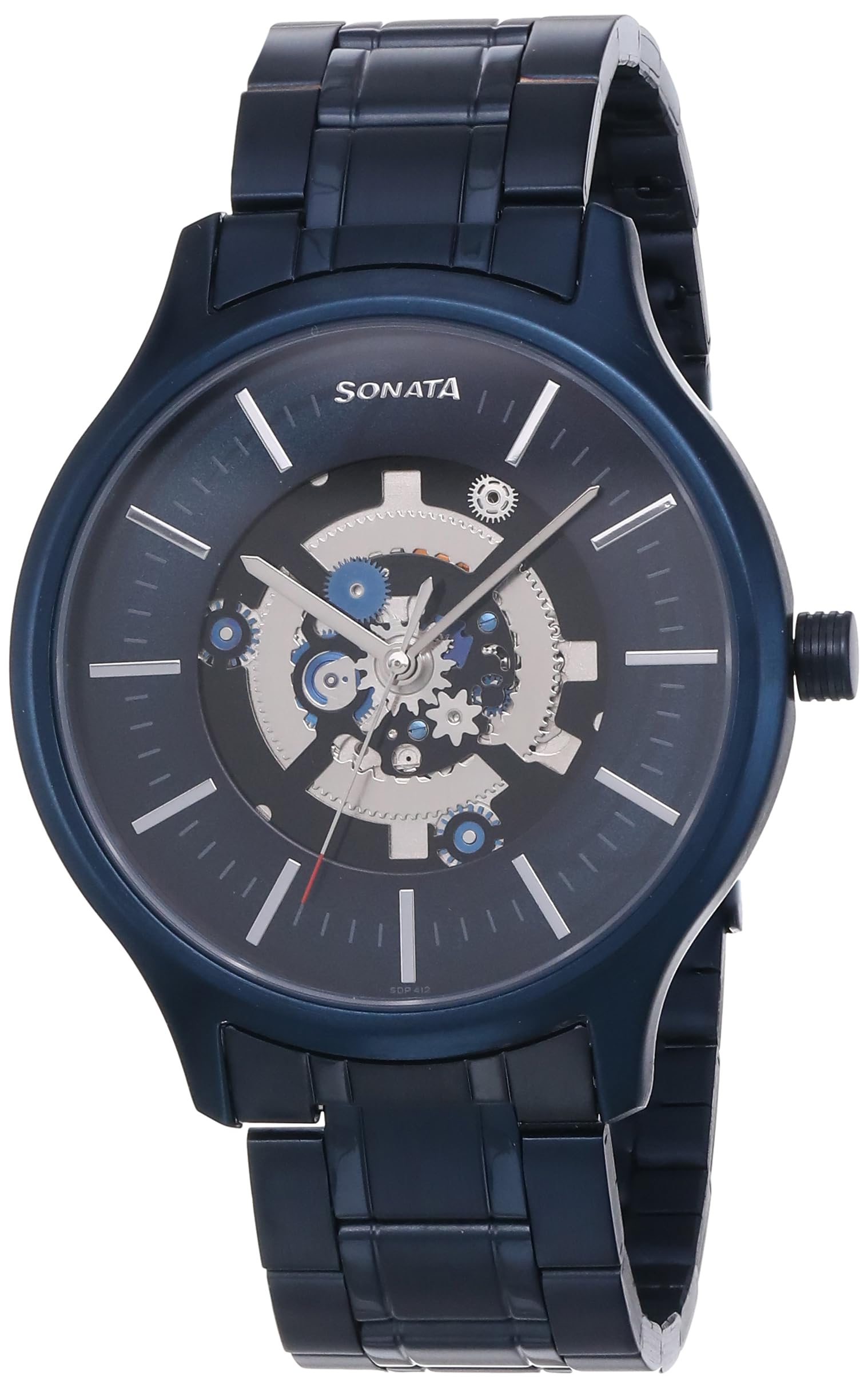 Sonata Unveil Quartz Analog Blue Dial Stainless Steel Strap Watch for Men-NS7140QM02 (B0CRHPZHFG) Amazon Price History, Amazon Price Tracker