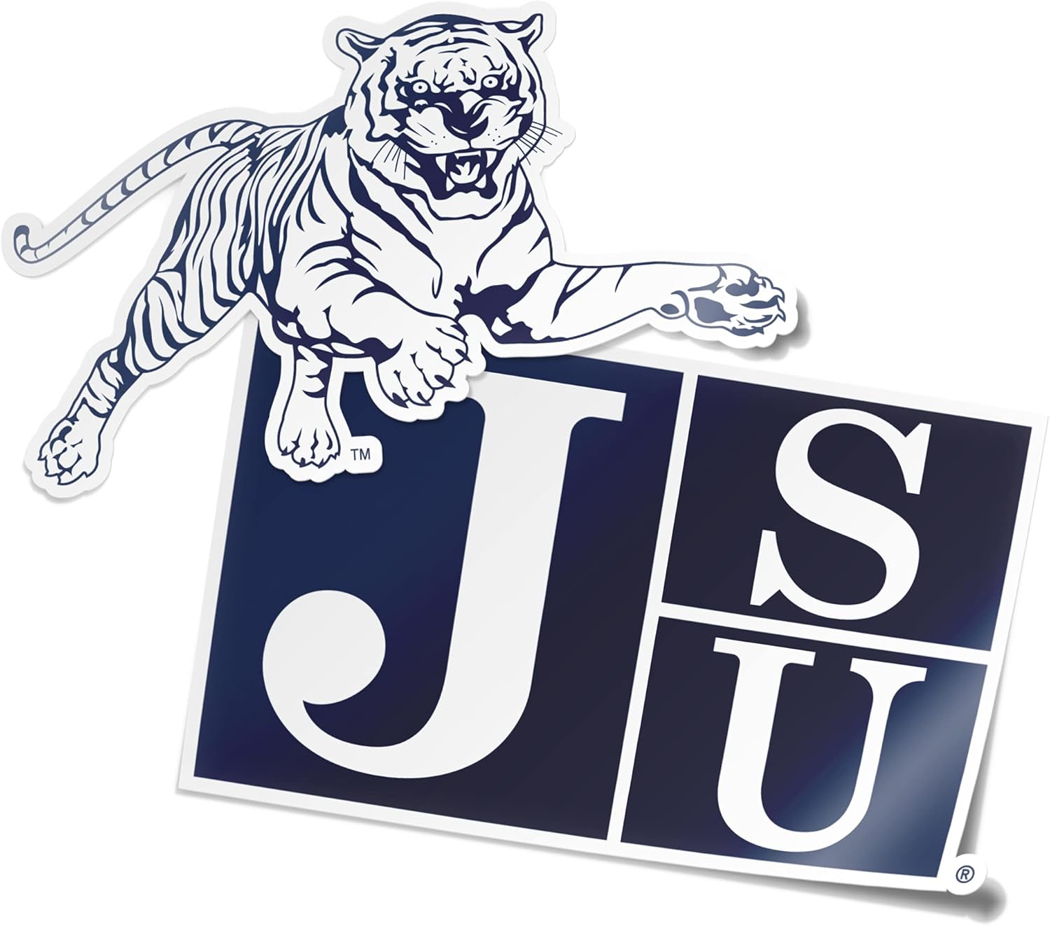 Desert Cactus Jackson State University Tigers Sticker Vinyl Decal Laptop Water Bottle Car Scrapbook (4 Inch Set V1)