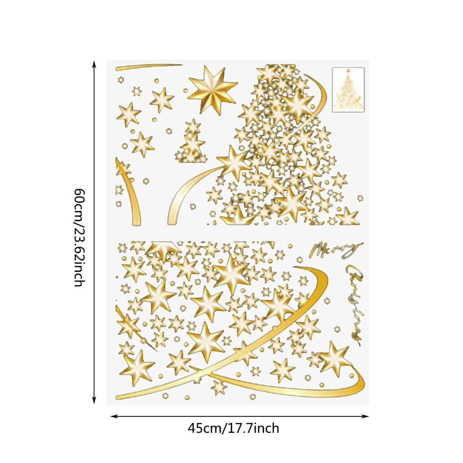 Décoration noel Autocollants de Noël for fenêtre, flocons de neige, for la maison, le bureau, décoration de Noël, décoration for la maison et les magasins sticker noël fenetre(2pcs)