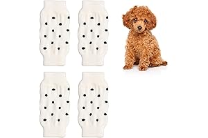 Cozy Paws for Chilly Canines: 4-Piece Dog Leggings for Small Dogs