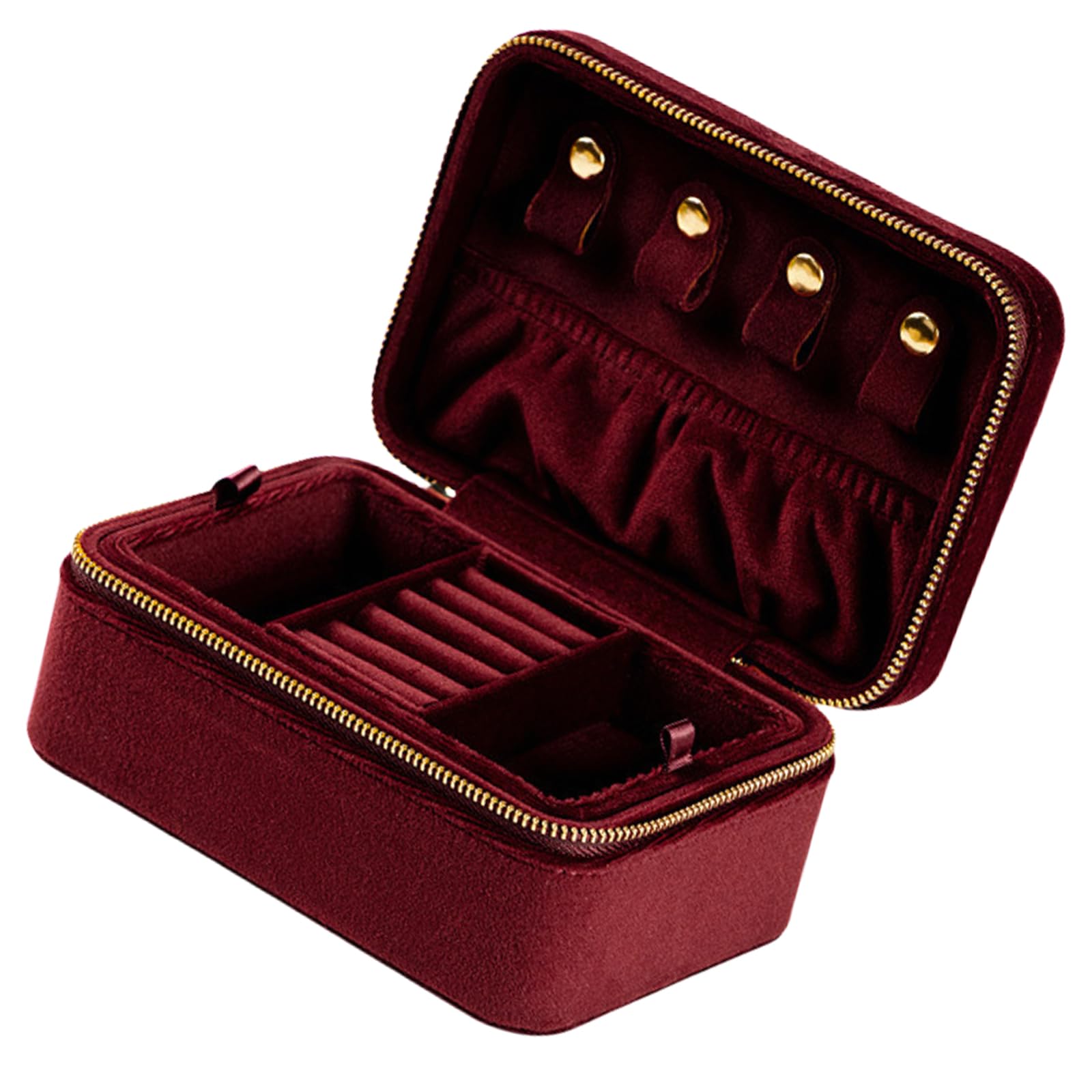 Necklace Box Jewelry Box Earring Organizer Jewelry Case Organizer for Necklace Earrings Rings, フリーサイズ