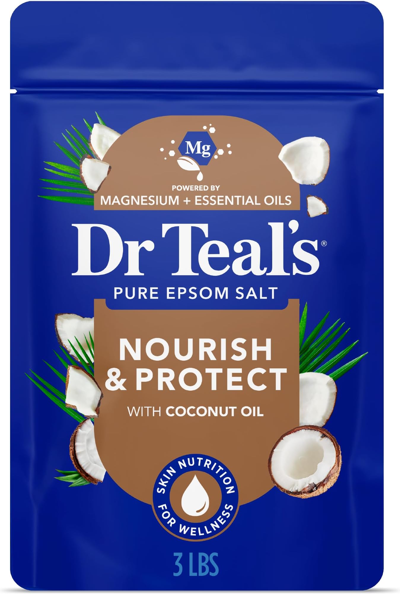 Dr Teals Mineral Soak Bath Salts Gift Set Featuring, 3 Lb.